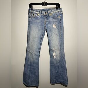 True Religion Light Blue Flare Jeans